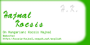 hajnal kocsis business card